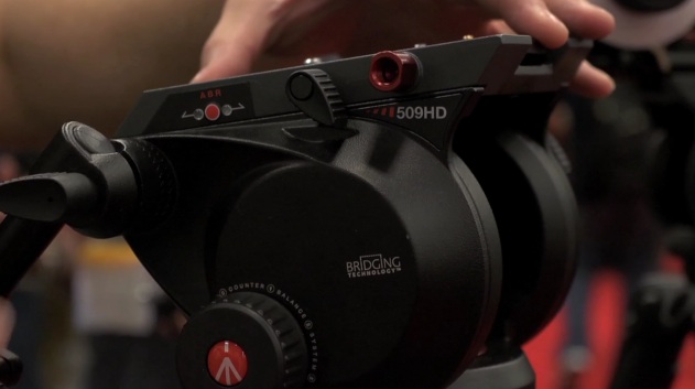 Manfrotto shows of new 509HD Fluid Head