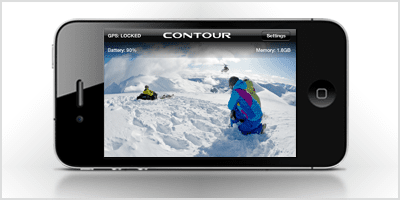 Contour ConnectView lets you monitor your helmet cam on your iPhone or iPod Touch