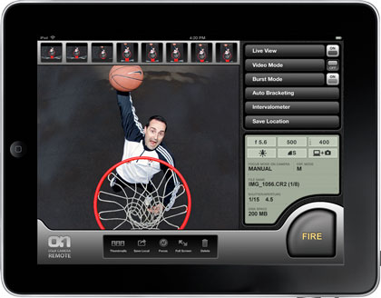 DSLR Camera Remote HD for the iPad