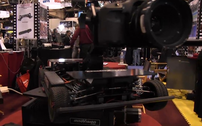 NAB 2011: Innovision rain deflector, remote camera car, vertical slider