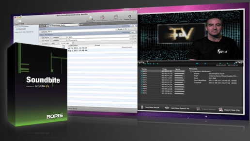Boris FX and Nexidia Unveil â€œSoundbiteâ€ Dialogue Search for Apple Final Cut Pro