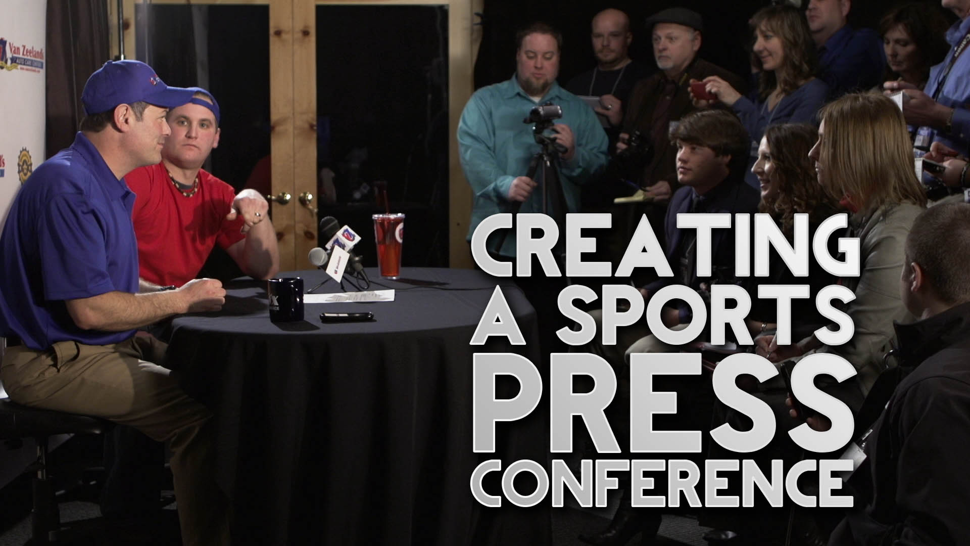 Film Scene: Creating a Sports Press Conference and Camera Strobe/Flash Effect